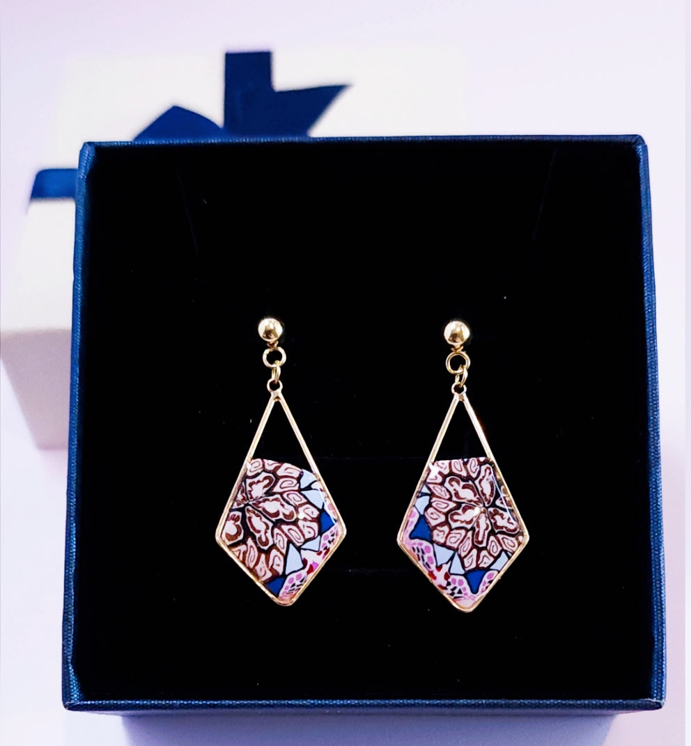 Mosaïque Étoile Bleu et Brun