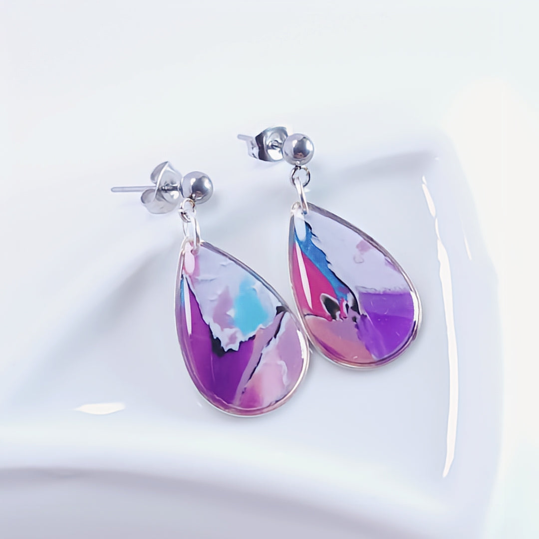 Goutte Éclats Fuchsia & Turquoise