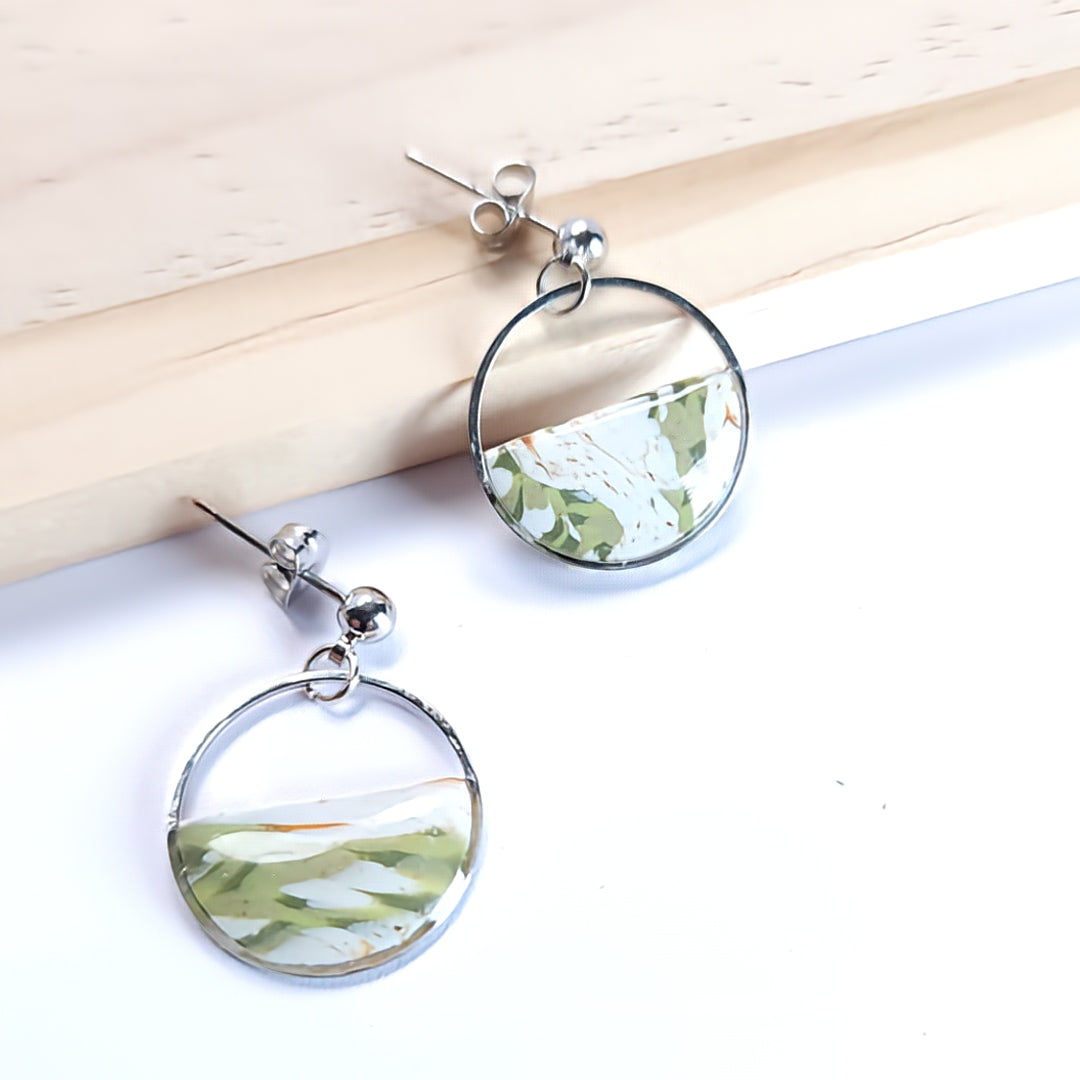 Créole Marbré Vert & Blanc