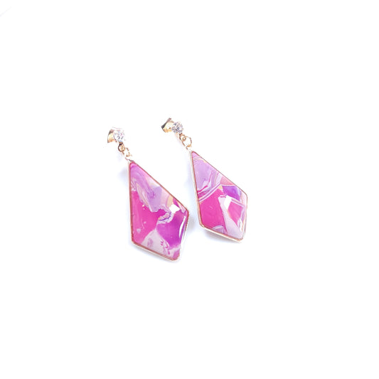 Boucles KAMPSOS - Lyne Fushia