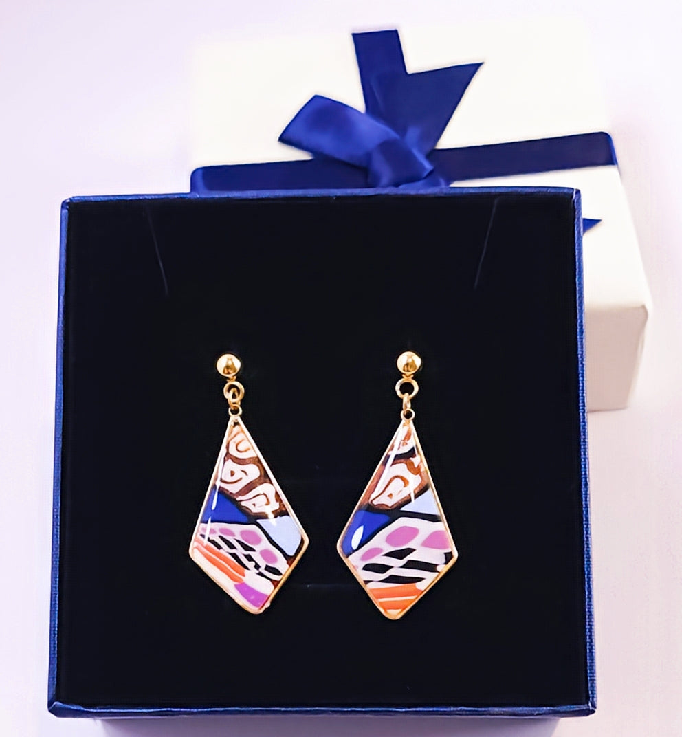 Boucles d’oreilles Losange Mosaic Pop
