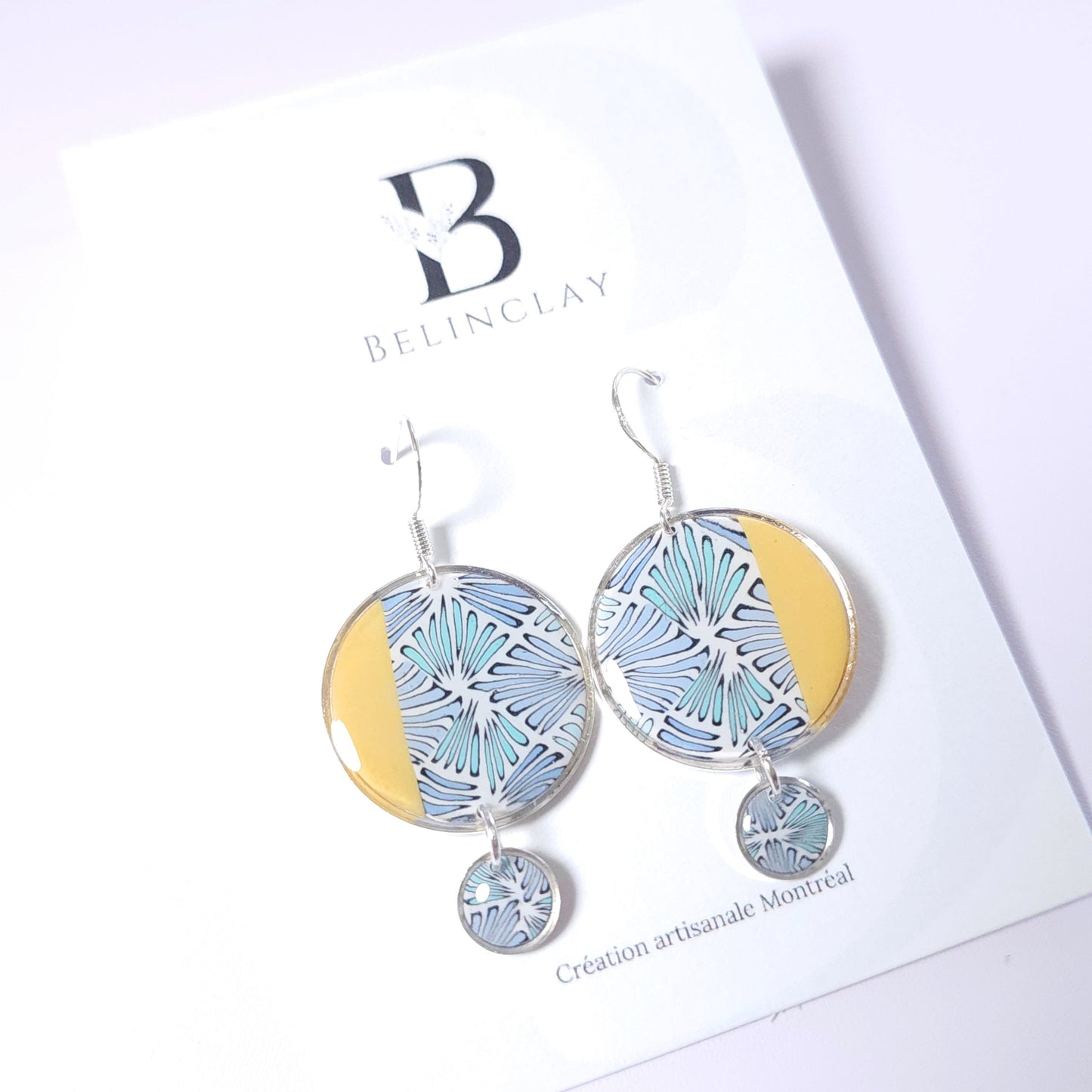 Boucles DAILY – Envol Bleu Argent