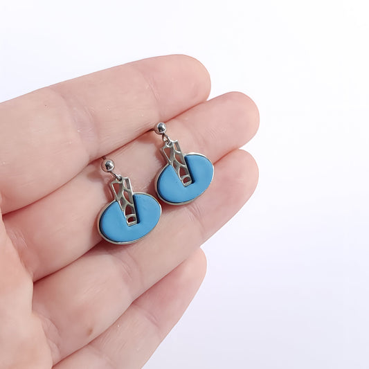 Boucles MONOCHROME_Ornalys Bleu