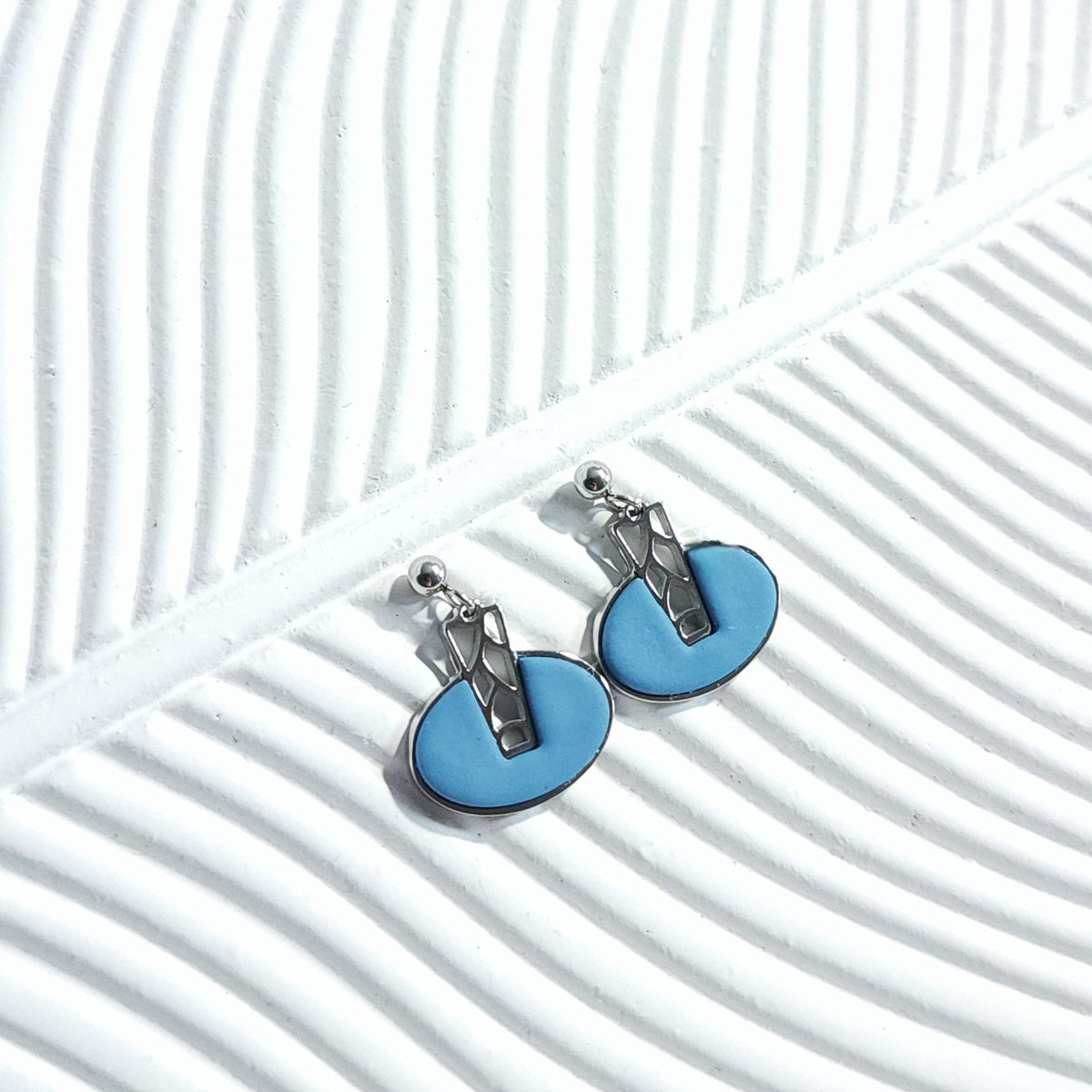 MONOCHROME Earrings – Blue Ornalys