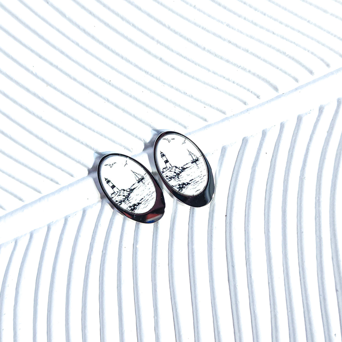 MARITIME Stud Earrings – Ovaline Lighthouse
