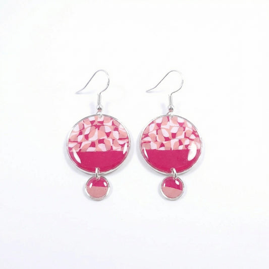 Boucles TESSELIS - Mosaïque rosée