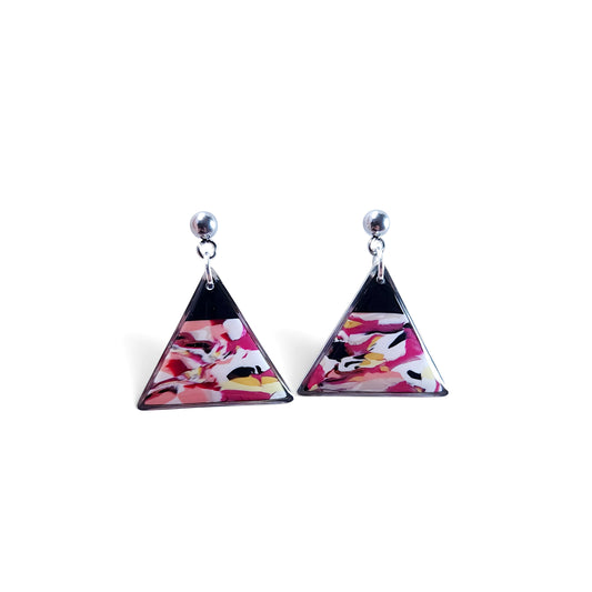 Triangle Abstrait Fuchsia