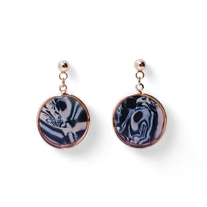 Cercle Marbre Léopard Noir & Blanc