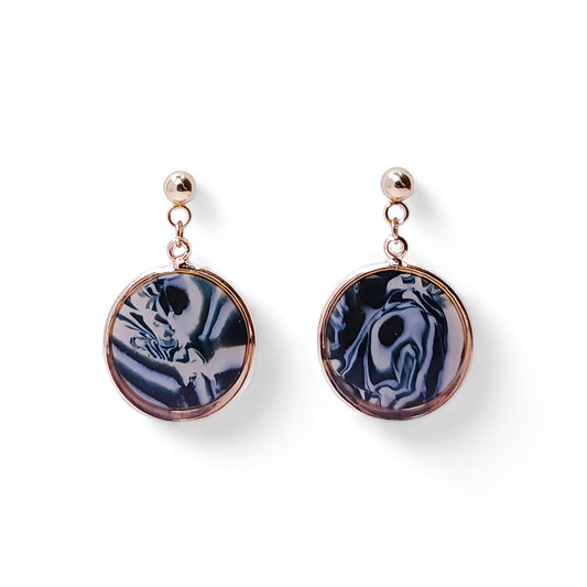 Cercle Marbre Léopard Noir & Blanc