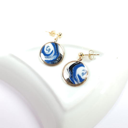 Boucles KAMPSOS - Vague Azur Or