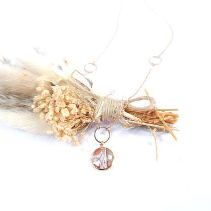 Collier Marbre Rosé