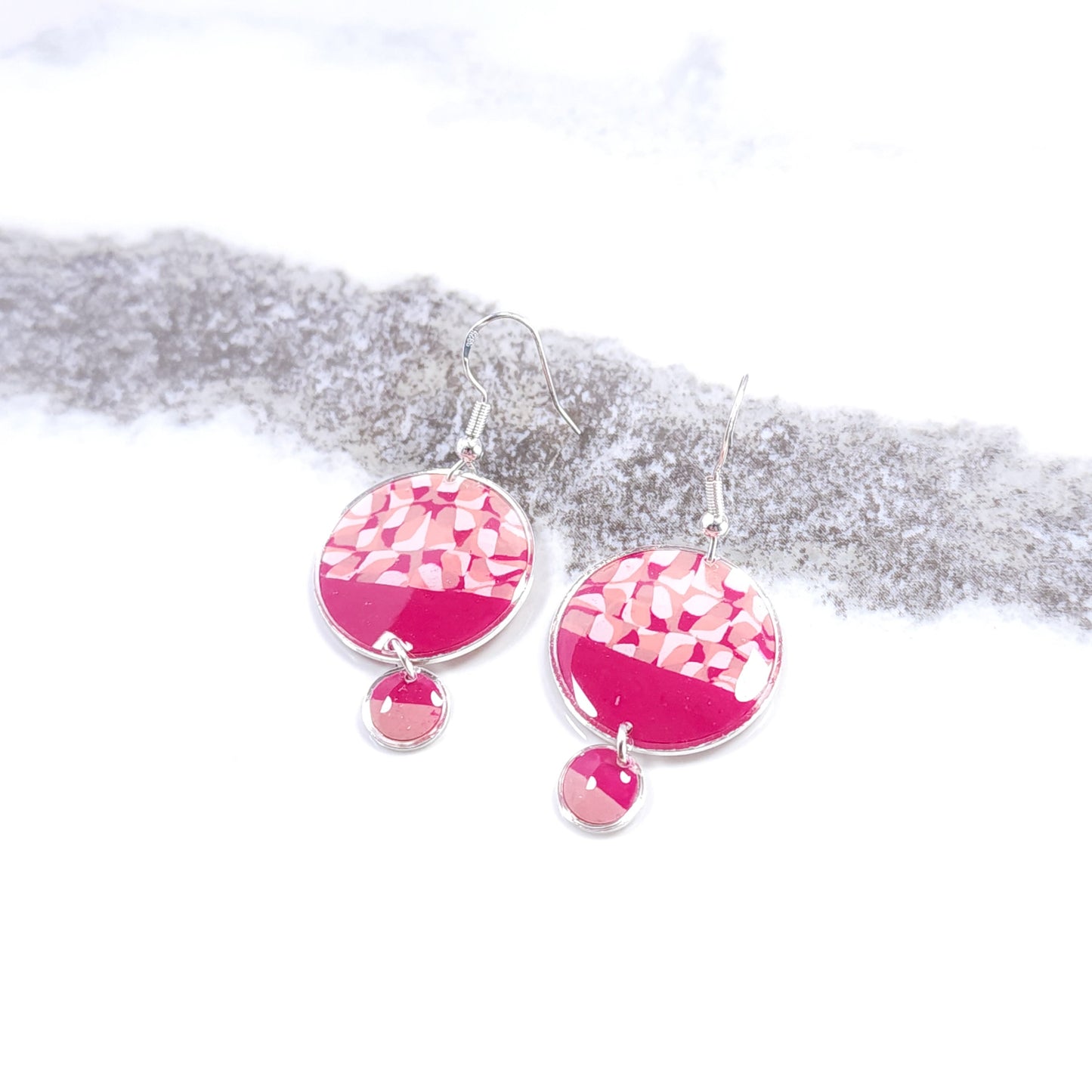 Boucles TESSELIS - Mosaïque rosée