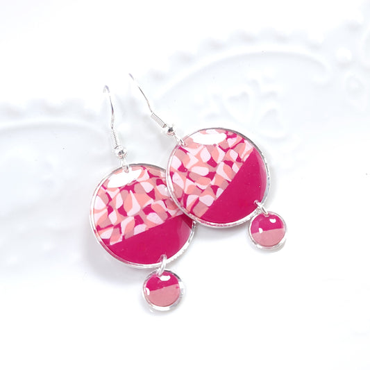 Boucles TESSELIS - Mosaïque rosée