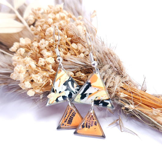 Boucles TESSELIS - Éclat mandarine