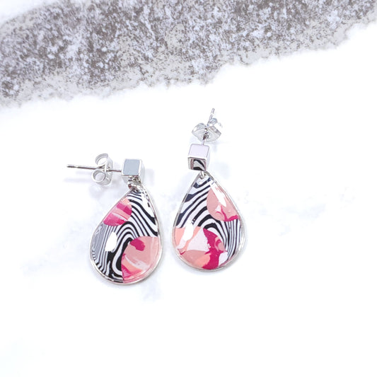 Boucles DAILY - Pop Rosées Zébrées