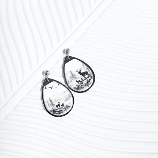 Boucles CANADA_Dailéa Paysage Noir et Blanc I