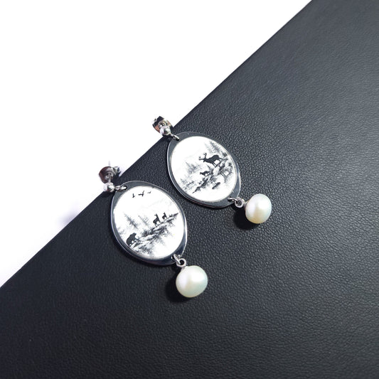 Boucles CANADA – Paysage Noir et Blanc I