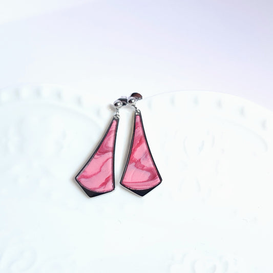COLORFUL Earrings – Élantria Abstract Raspberry