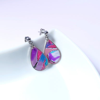Boucles DAILY - Prisme Violine Argent