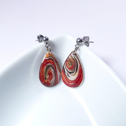 Boucles DAILY - Rouge Sienna Doré