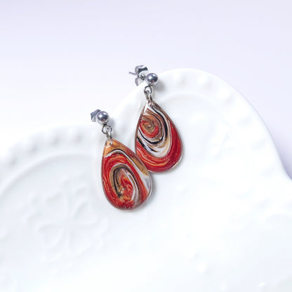 Boucles DAILY - Rouge Sienna Doré