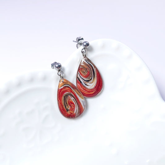 Boucles DAILY - Rouge Sienna Doré