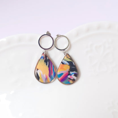 Boucles DAILY – Éclats Abstraits Argent