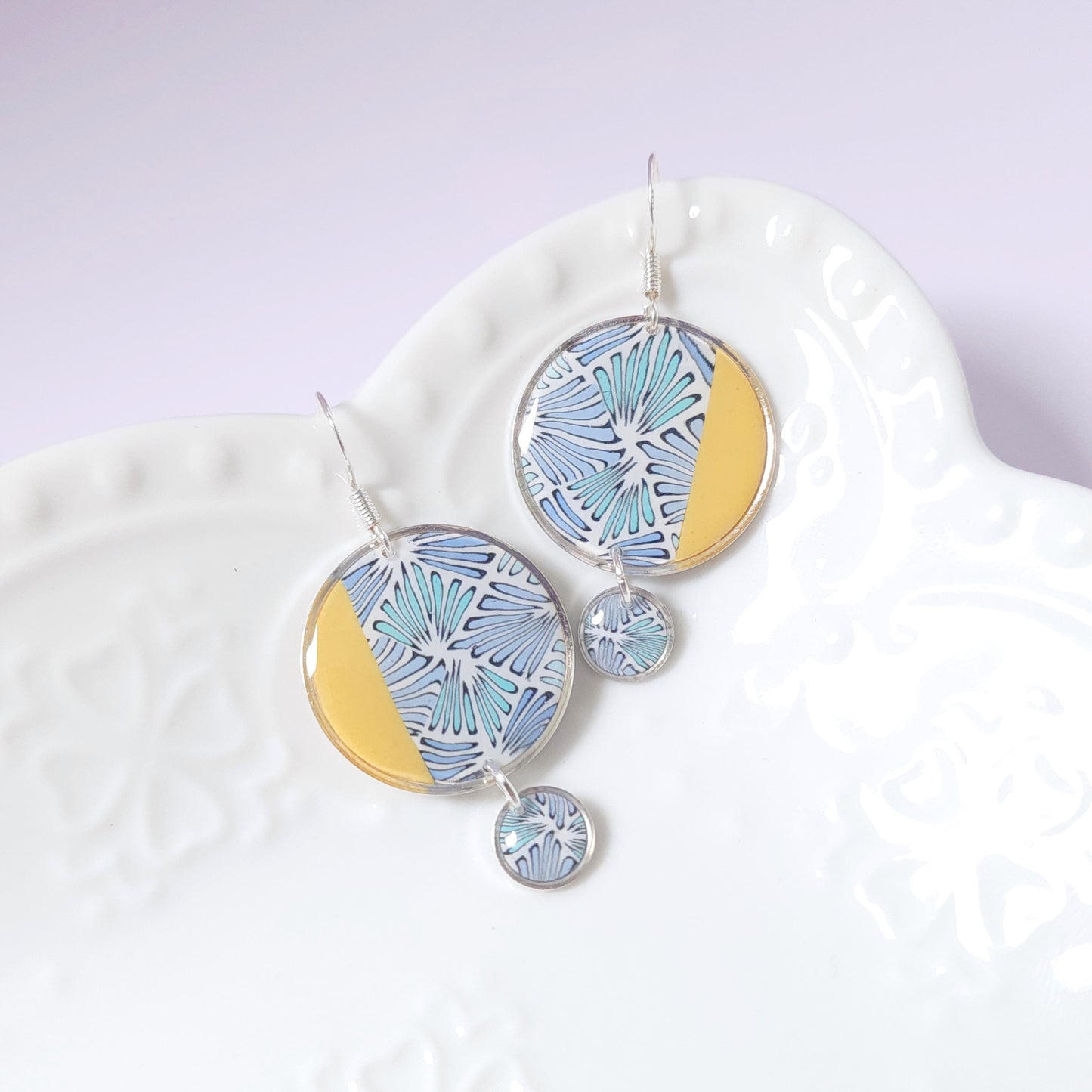 Boucles DAILY – Envol Bleu Argent