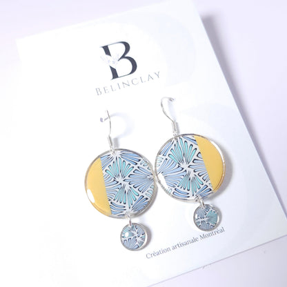Boucles DAILY – Envol Bleu Argent