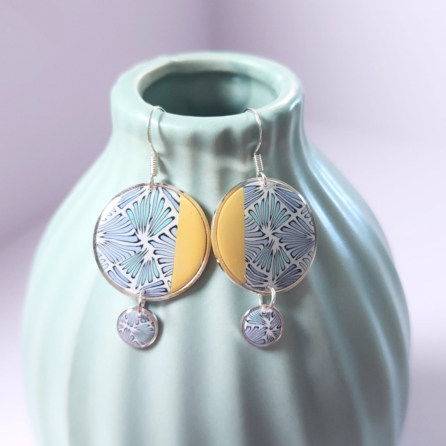 Boucles DAILY – Envol Bleu Argent