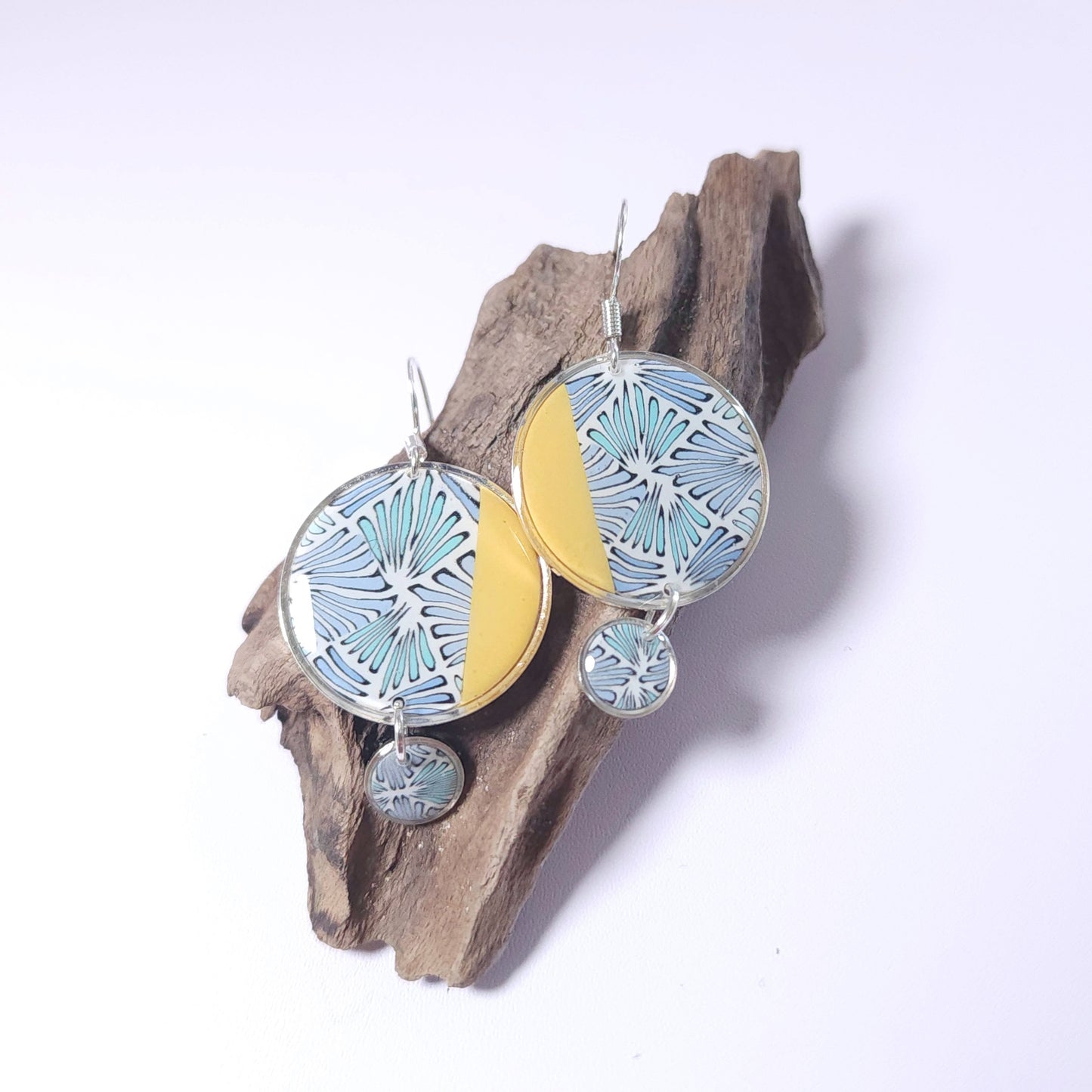 Boucles DAILY – Envol Bleu Argent
