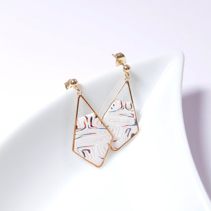 Boucles KAMPSOS – Esprit Mondrian Moderne Or
