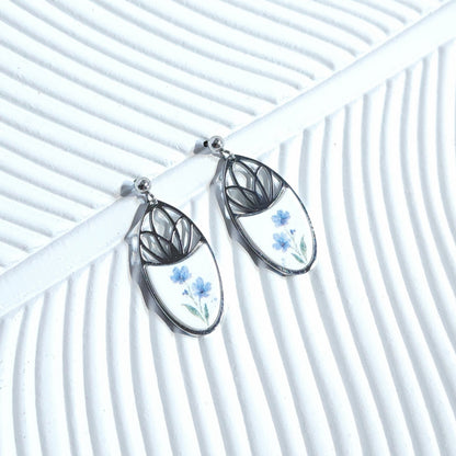 FLORAL Earrings – Oria Forget-Me-Nots