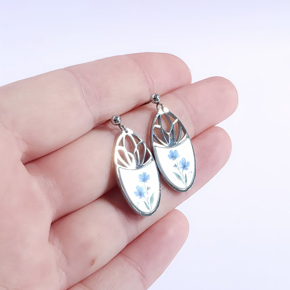 FLORAL Earrings – Oria Forget-Me-Nots