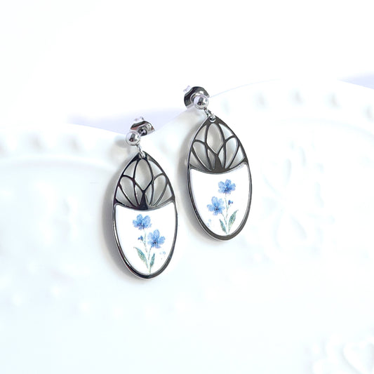 Boucles FLEURIES_Oria Myosotis