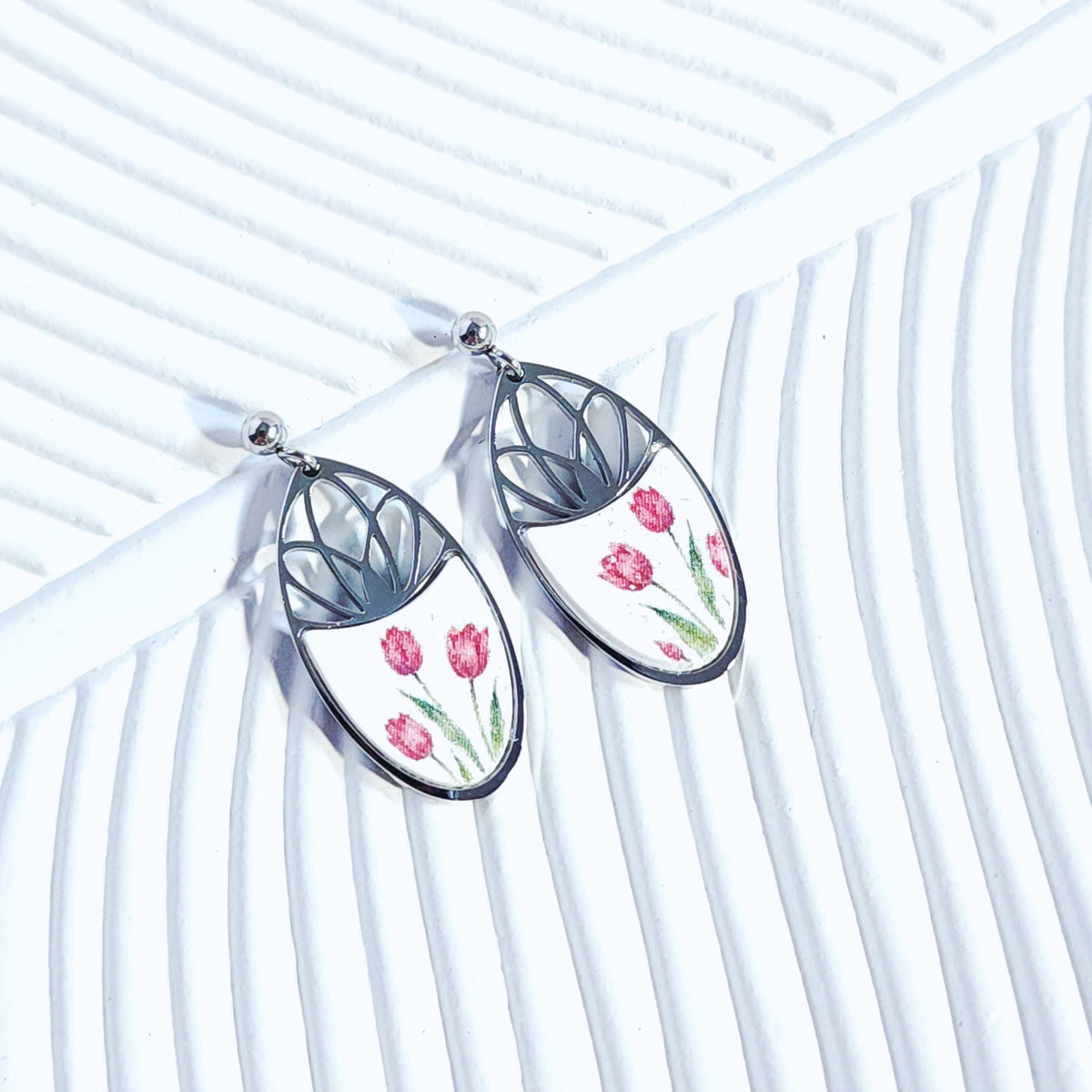 FLORAL Earrings – Oria Tulip