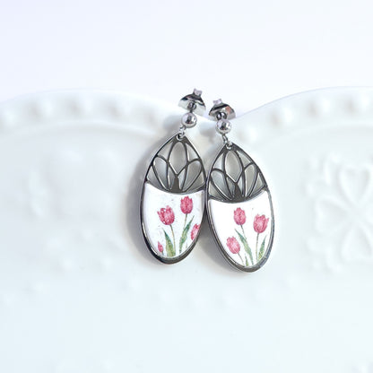 FLORAL Earrings – Oria Tulip