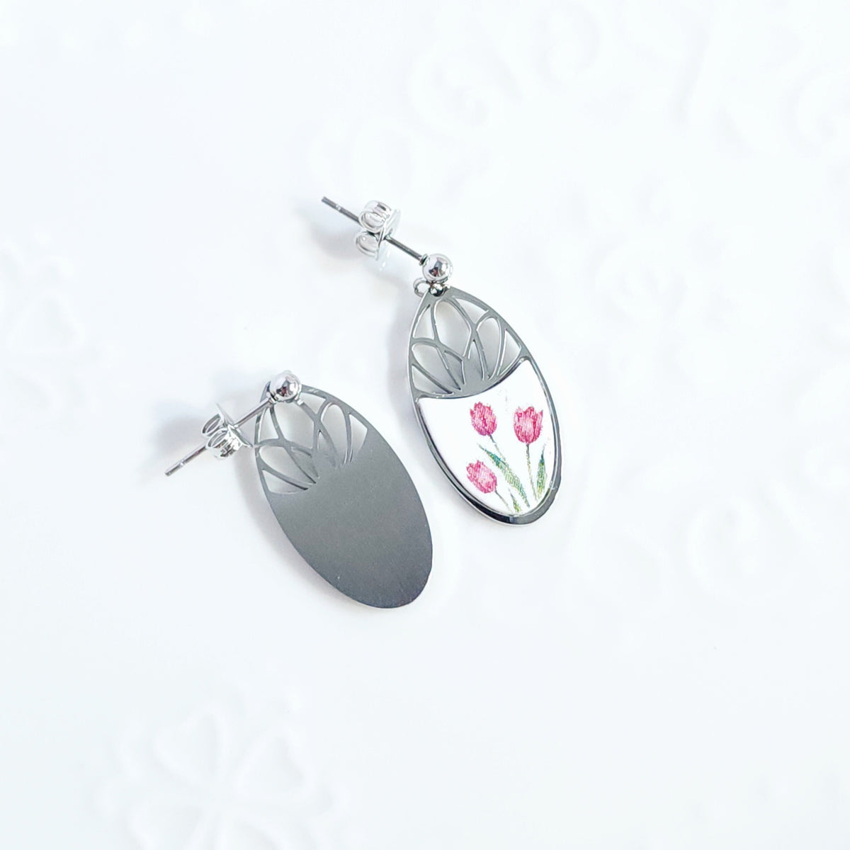 FLORAL Earrings – Oria Tulip