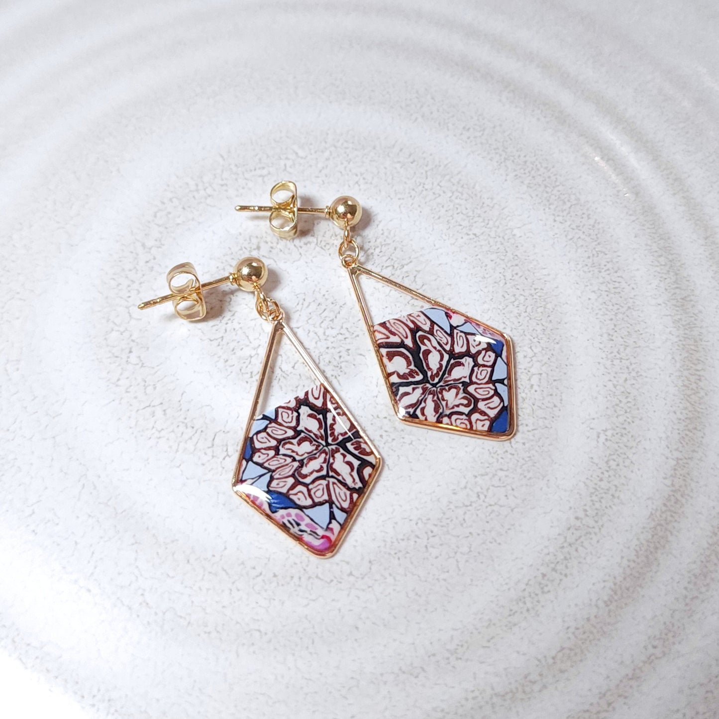 Boucles KAMPSOS - Mosaïka blue