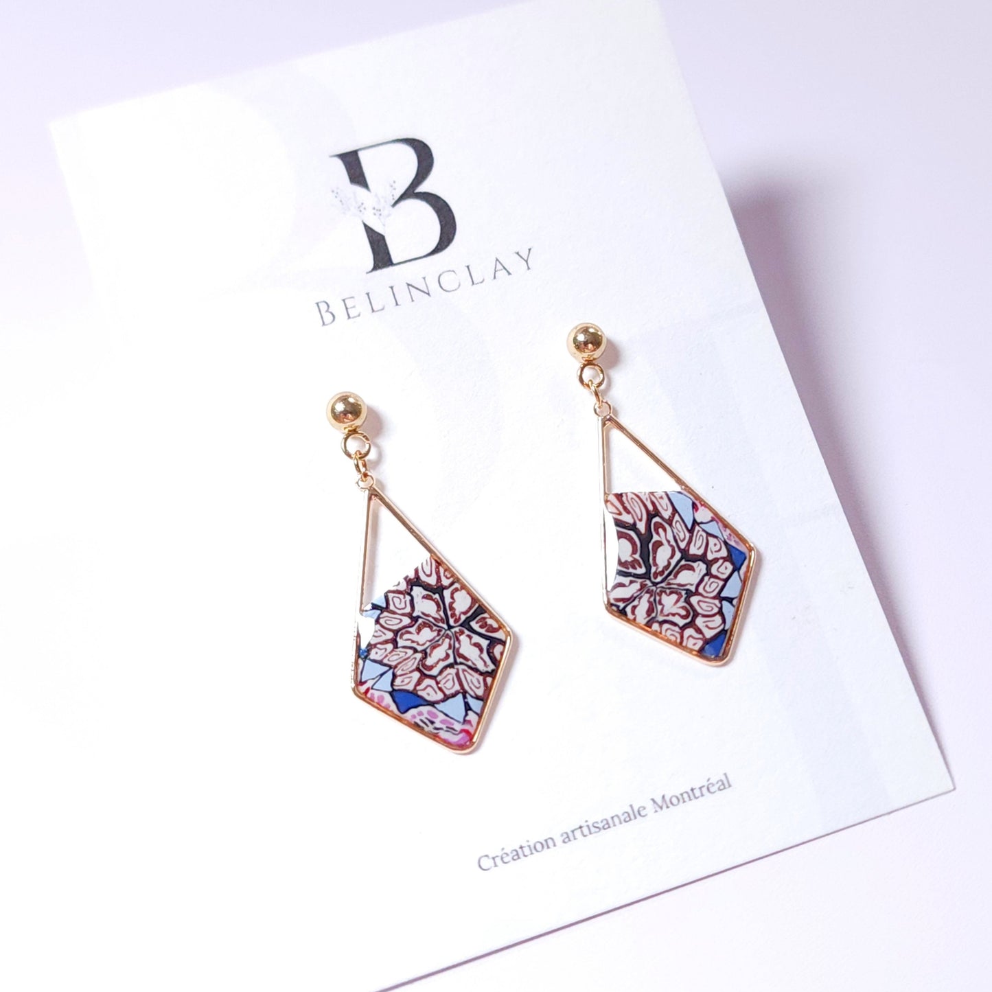 Boucles KAMPSOS - Mosaïka blue