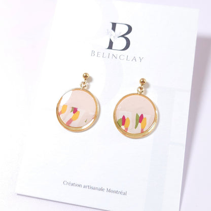 Boucles KAMPSOS – Jardin Pastel Or
