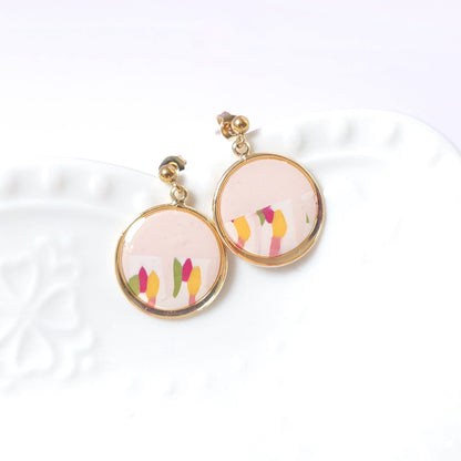 Boucles KAMPSOS – Jardin Pastel Or