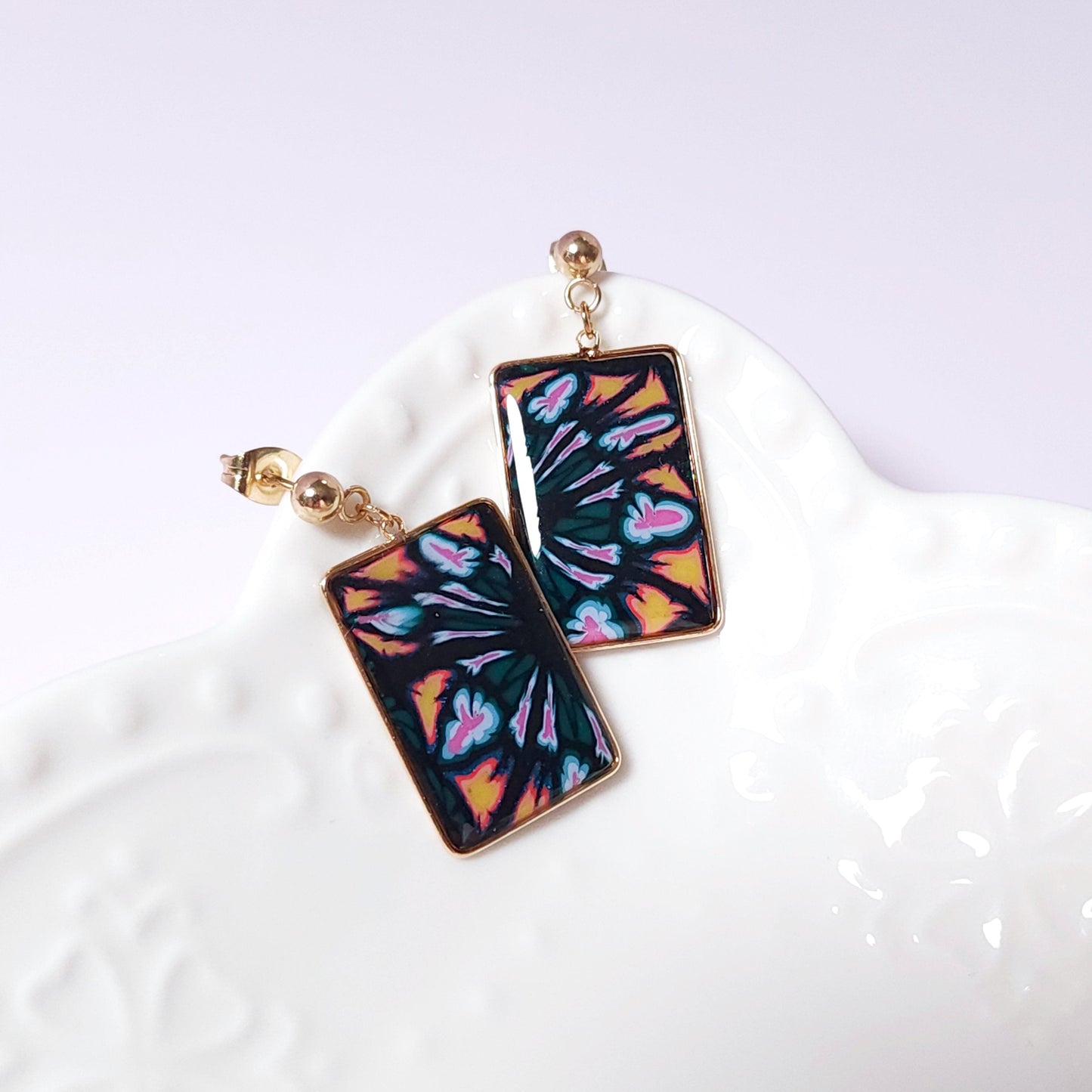 Boucles KAMPSOS – Nuit Florale Or