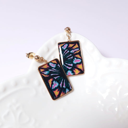Boucles KAMPSOS – Nuit Florale Or