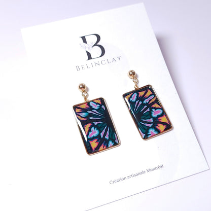 Boucles KAMPSOS – Nuit Florale Or
