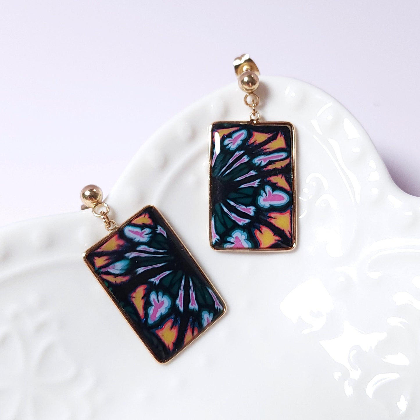 Boucles KAMPSOS – Nuit Florale Or