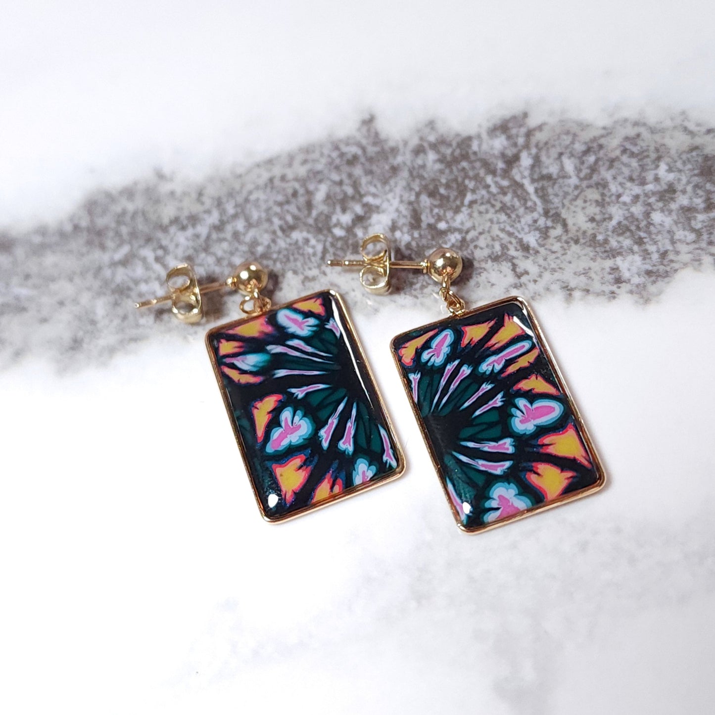 Boucles KAMPSOS – Nuit Florale Or