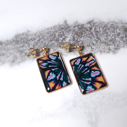Boucles KAMPSOS – Nuit Florale Or