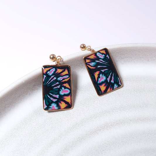 Boucles KAMPSOS – Nuit Florale Or