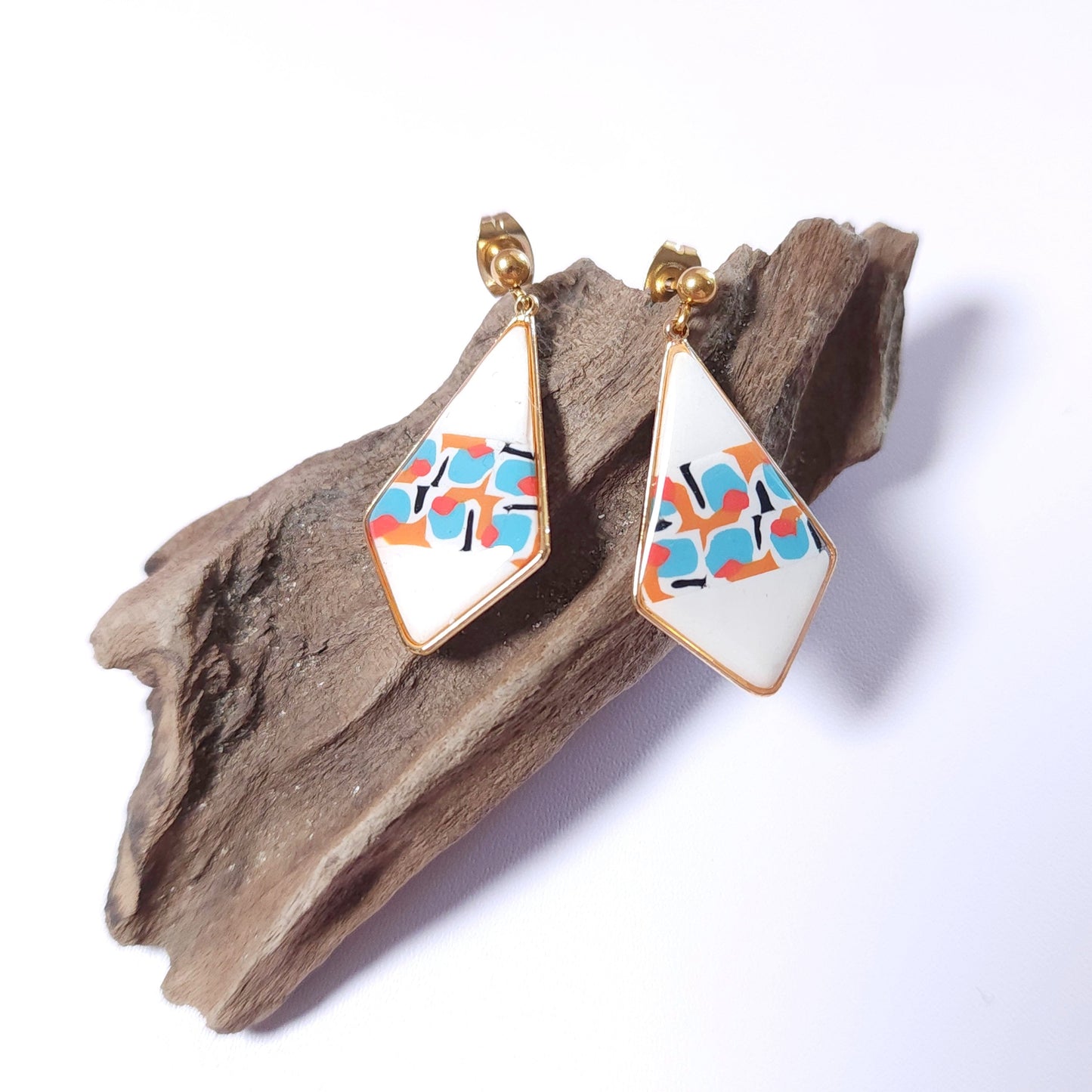 Boucles KAMPSOS – Rétro Pop Or -1-